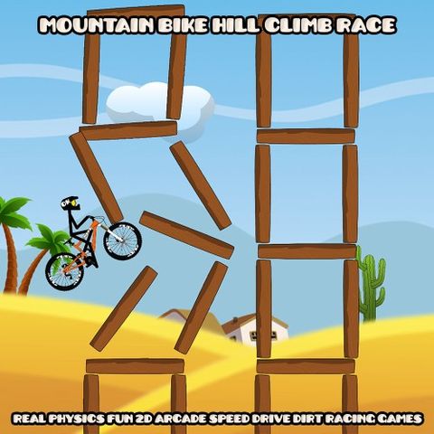 Mountain Bike Hill Climb Race: Real 2D Arcade Dirt Racing Games