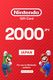 Nintendo eShop 2000 JPY Gift Card (Japan) - Digital Key