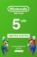 Nintendo eShop 5 USD Gift Card (United States) - Digital Key