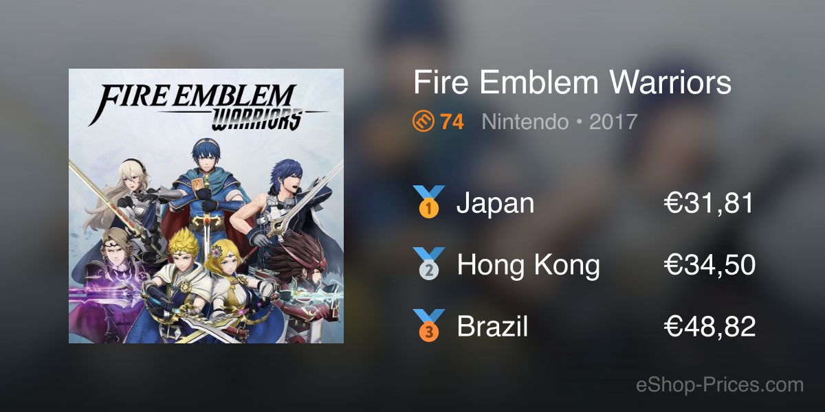 fire emblem warriors price