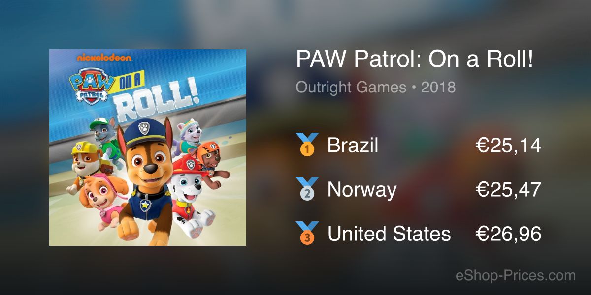 nintendo eshop paw patrol