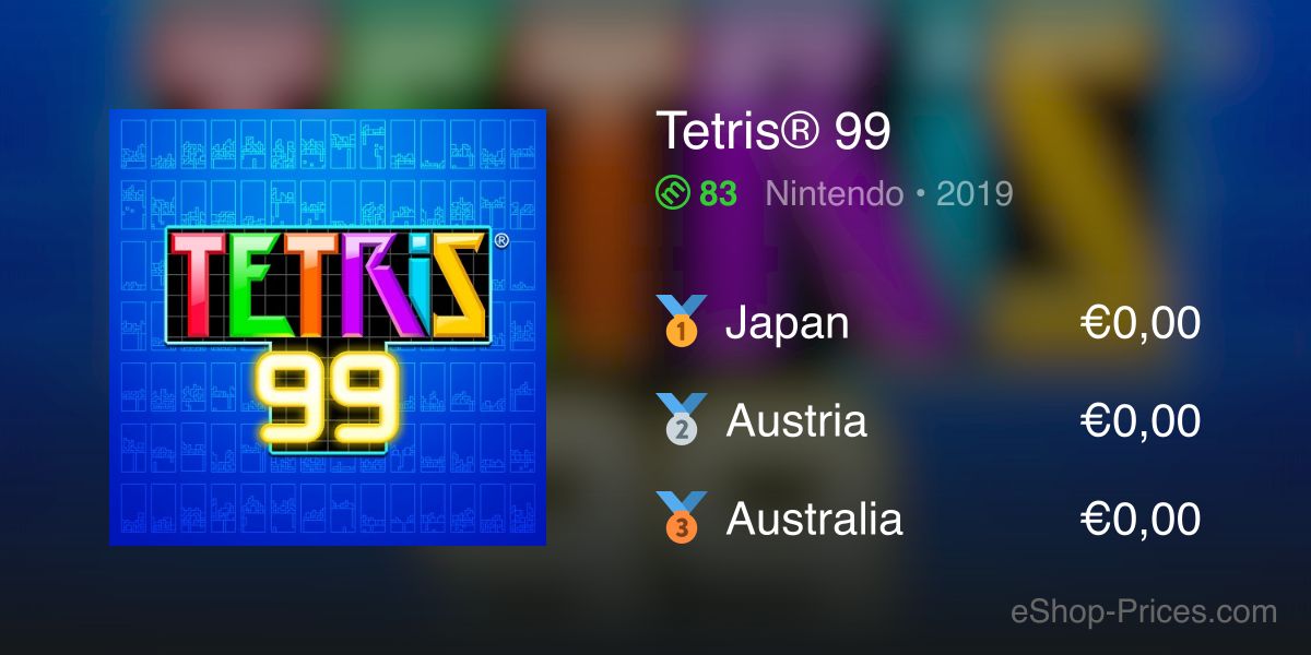 tetris 99 price
