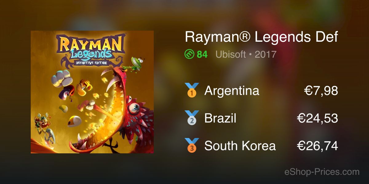 rayman legends switch sale