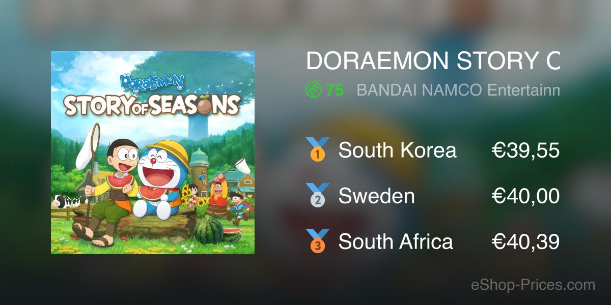 doraemon story of seasons eshop