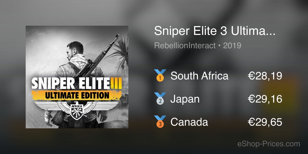 sniper elite 3 switch price