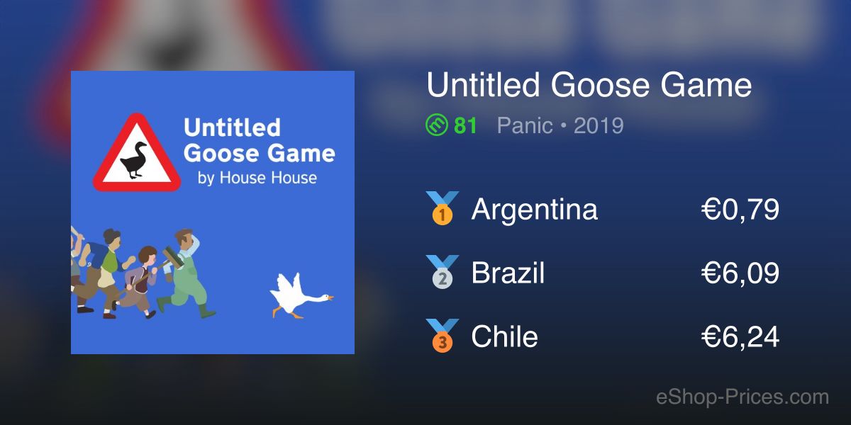 untitled goose game eshop price