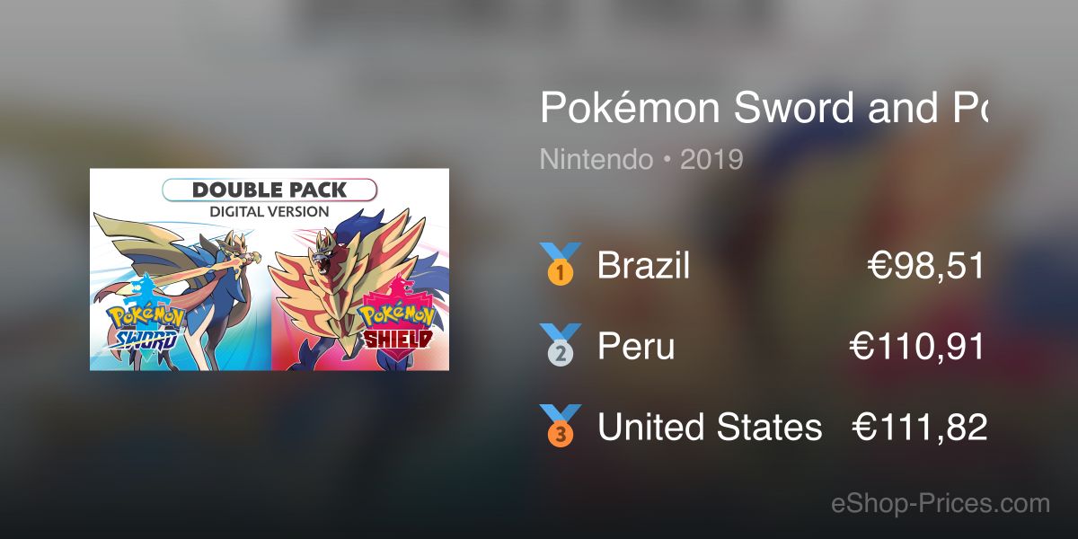 pokemon sword eshop price