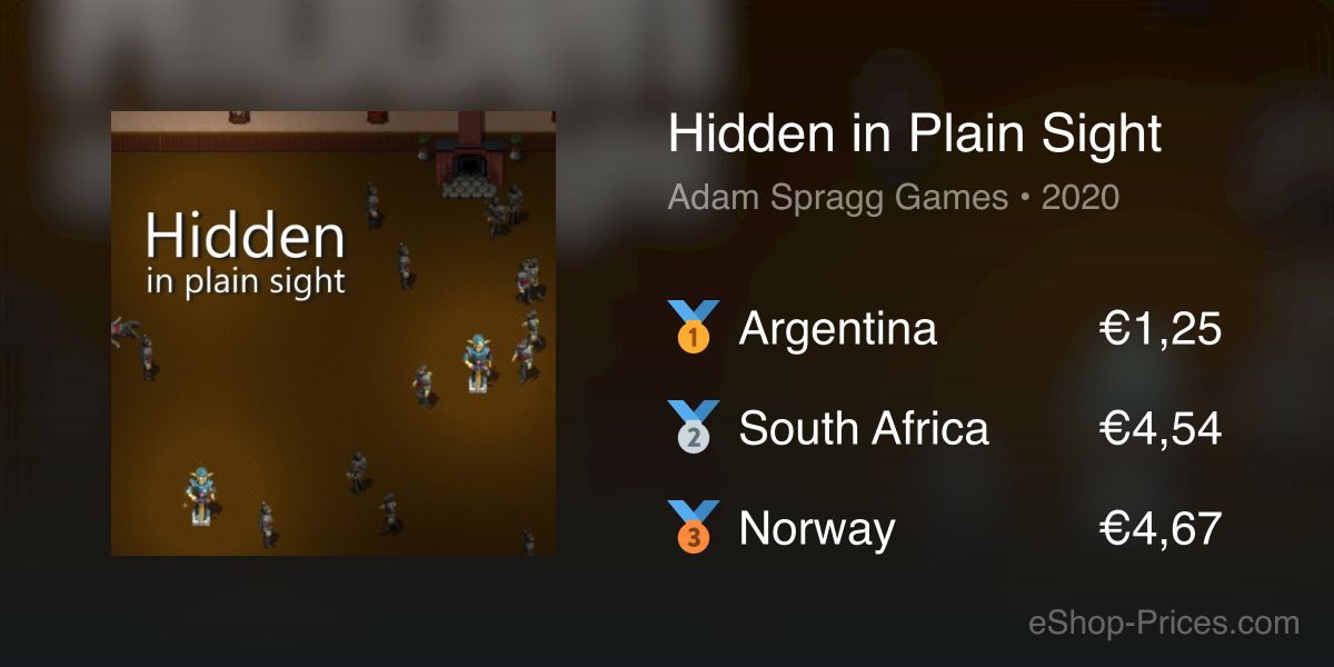 hidden in plain sight nintendo switch