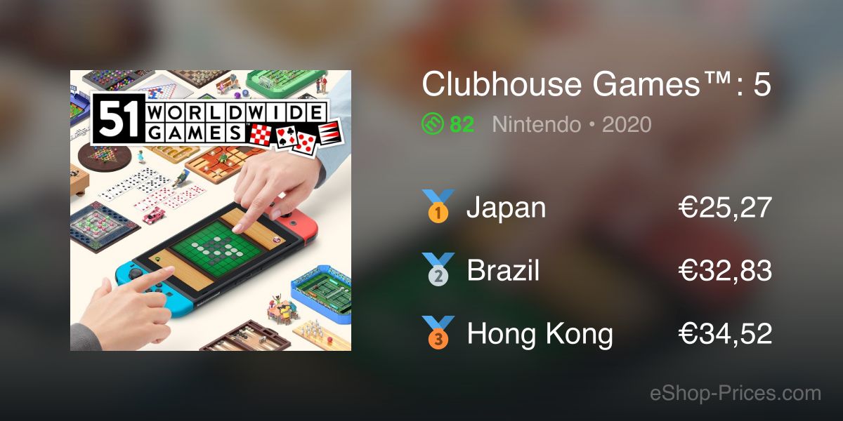 clubhouse 51 games price