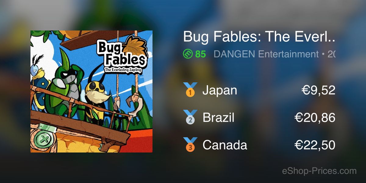 bug fables switch price