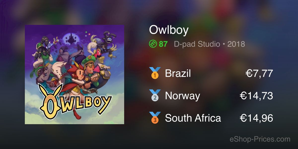 owlboy switch price
