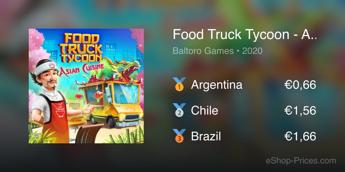 Food Truck Tycoon Asian Cuisine On Nintendo Switch