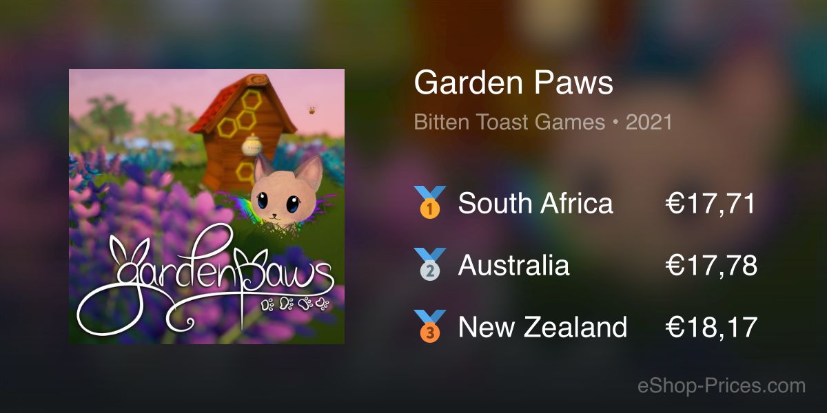 Garden Paws On Nintendo Switch