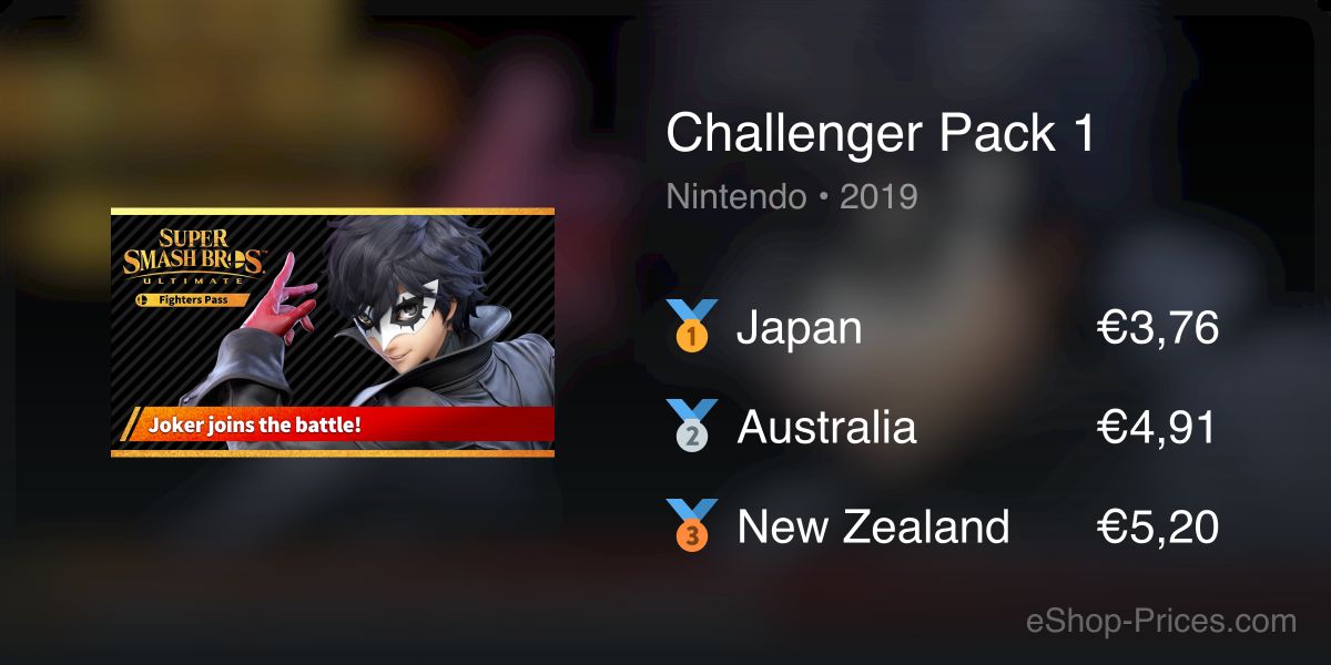Challenger Pack 1 – Super Smash Bros.™ Ultimate | eShop Price – United ...