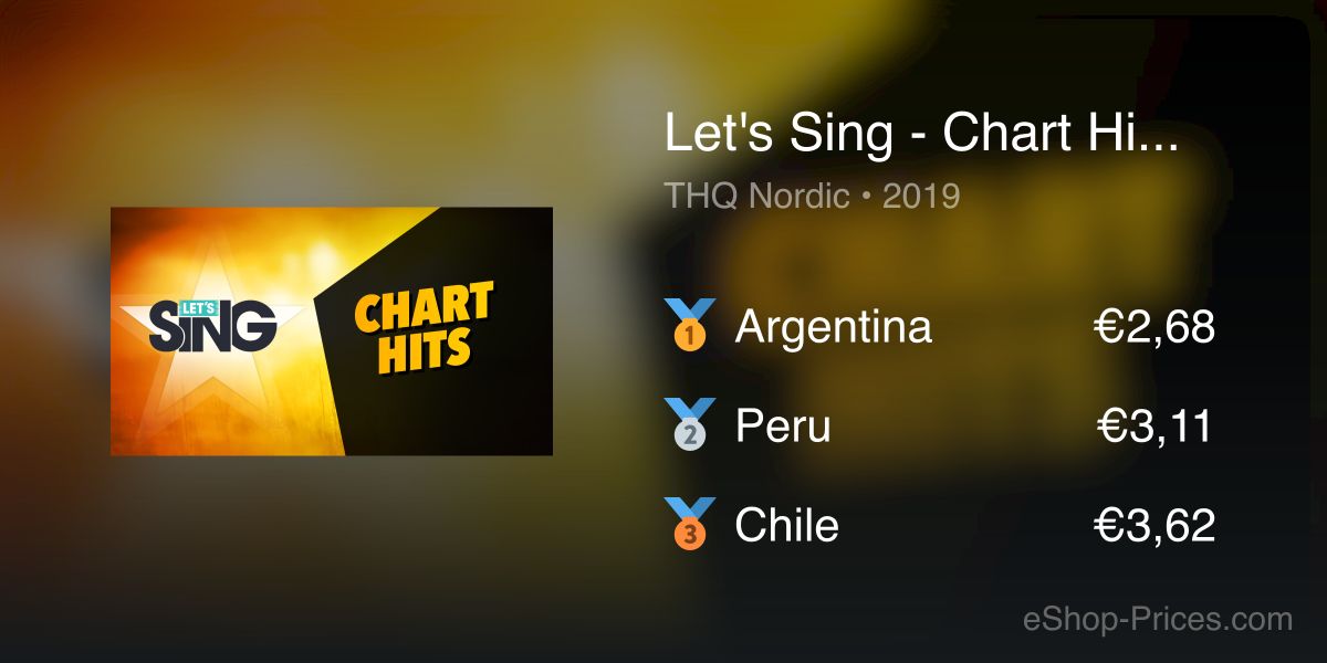Let's Sing - Chart Hits Song Pack – Let's Sing Country | eShop Price
