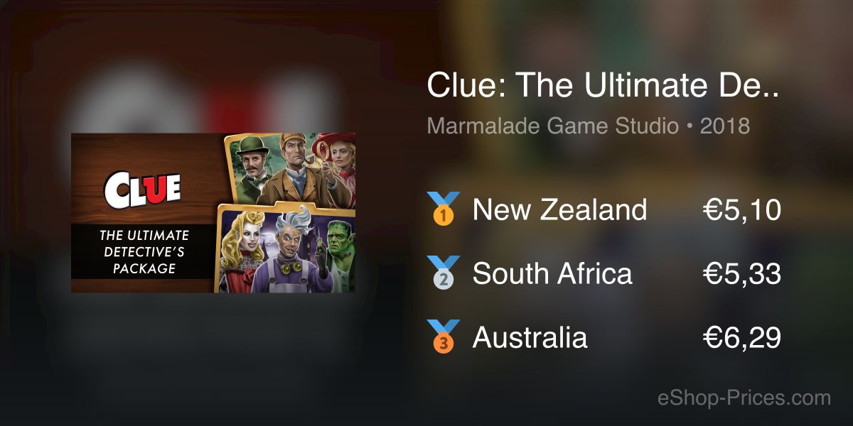 Clue: The Ultimate Detective’s Package – Clue: Classic Edition | eShop ...