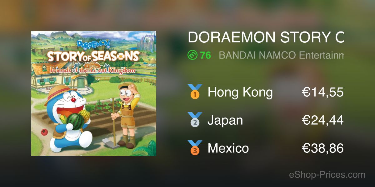 Doraemon story of seasons hot sale eshop