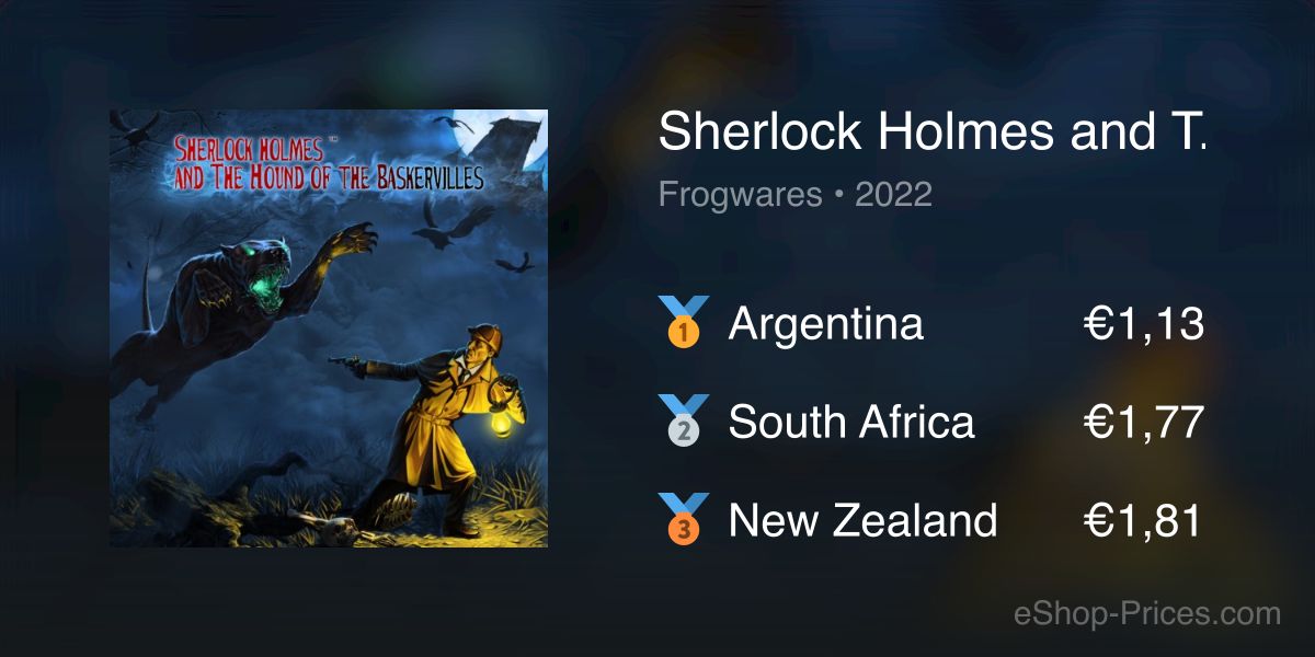 Sherlock Holmes and The Hound of The Baskervilles | Cheapest eShop Price