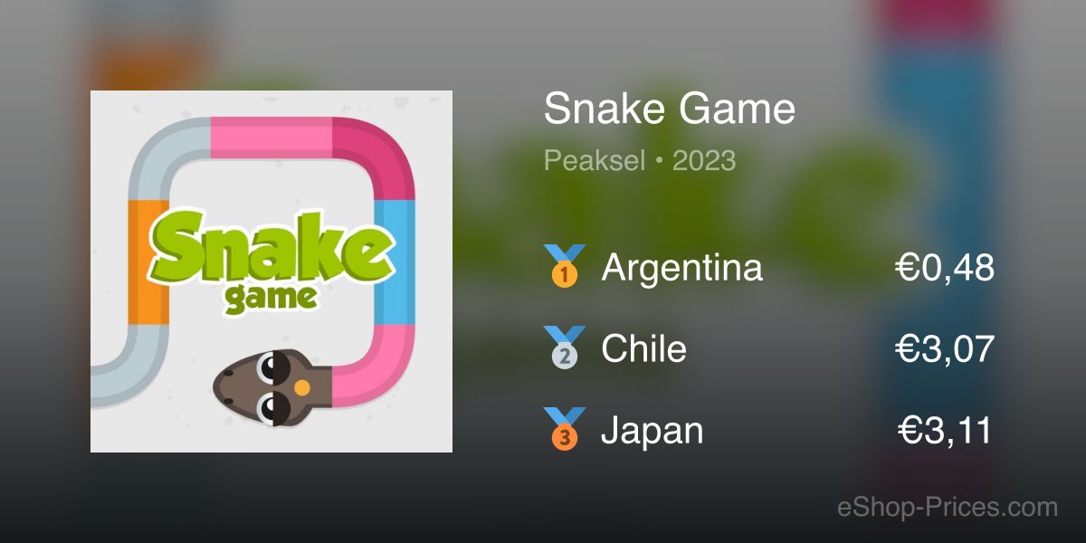 Snake Game | Cheapest eShop Price
