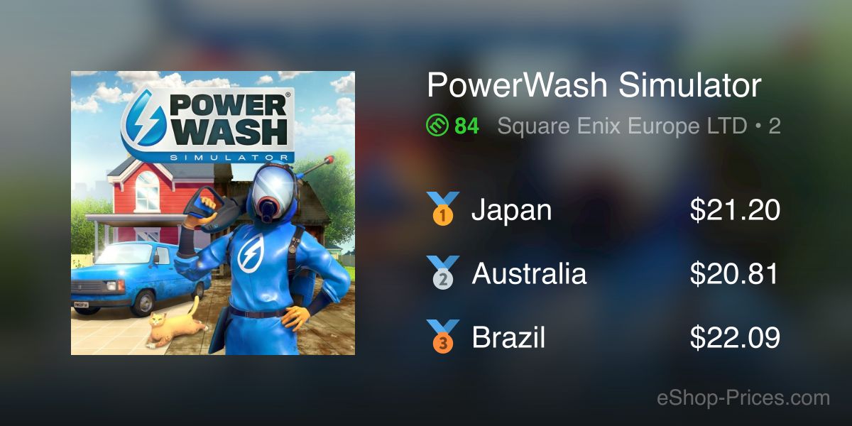 PowerWash Simulator Nintendo Switch — buy online and track price