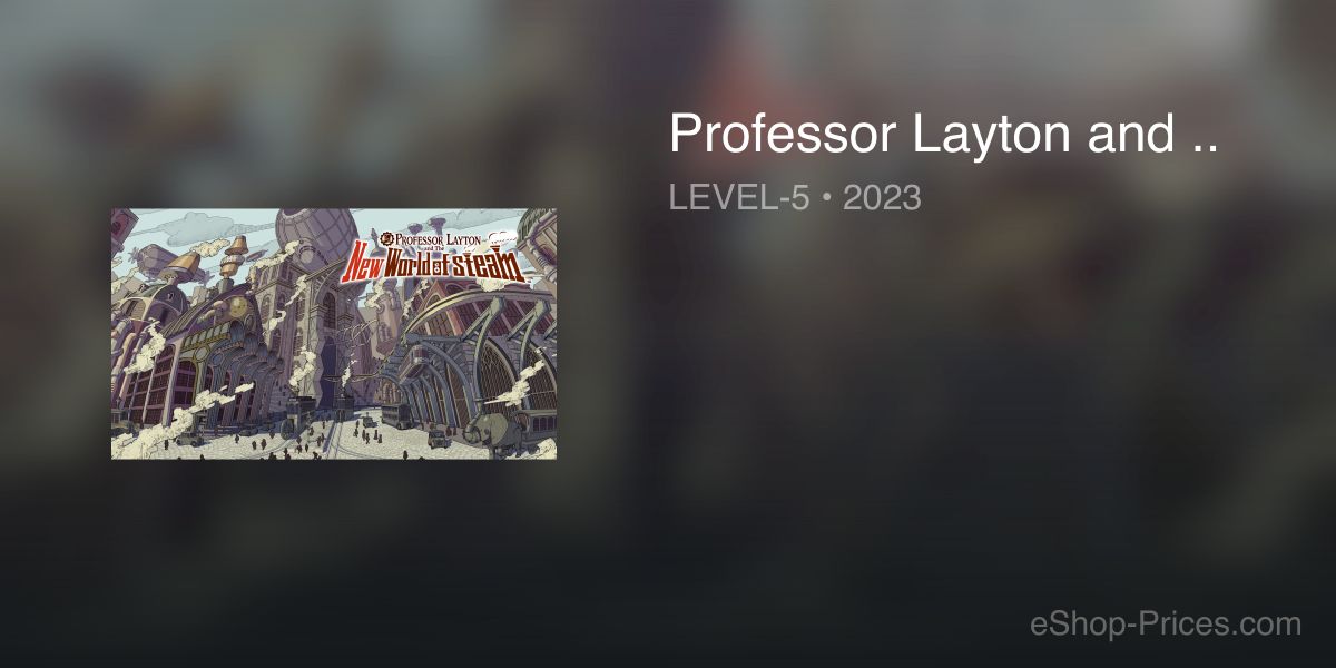 Reservar Professor Layton and the New World of Steam Switch Estándar