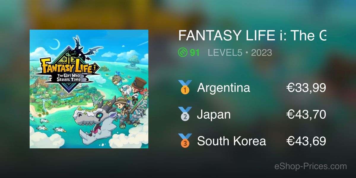 Krypton R Thai FANTASY LIFE i: The Girl Who Steals Time | Cheapest eShop Price – Thai Baht
