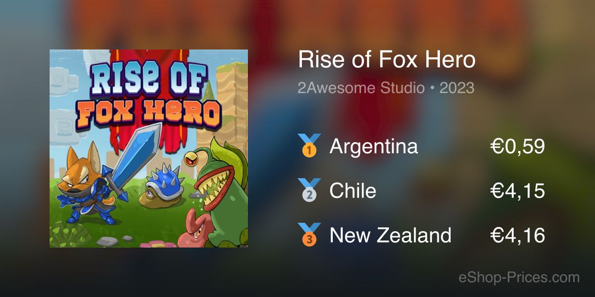 Rise of Fox Hero | Cheapest eShop Price