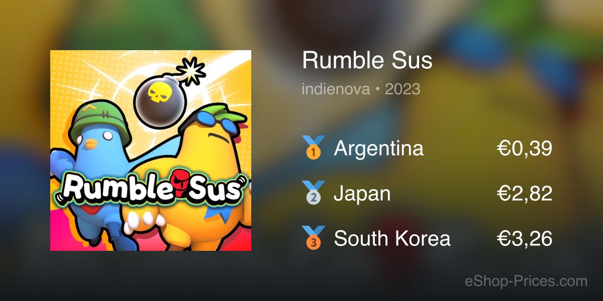 Rumble Sus | Cheapest eShop Price