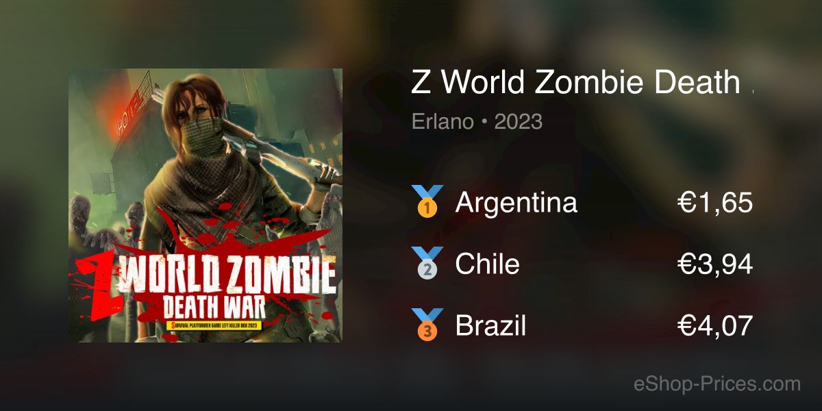 Z World Zombie Death War : Survival Platformer Game Left Killer Box 2023, Aplicações de download da Nintendo Switch, Jogos