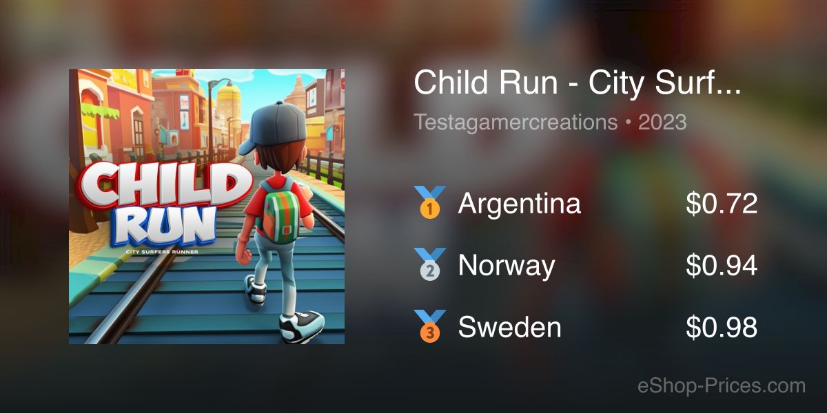 Child Run - City Surfers Runner