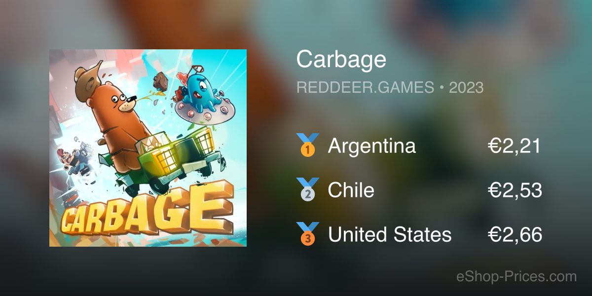 Carbage | Cheapest eShop Price