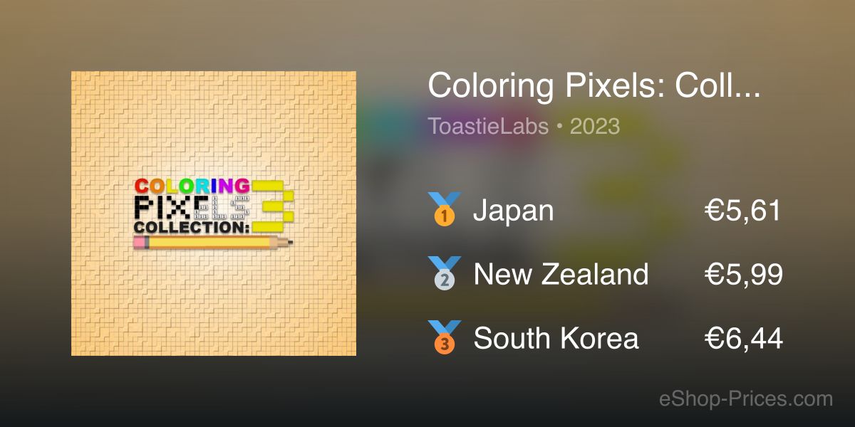Coloring Pixels: Collection 3 | Cheapest eShop Price