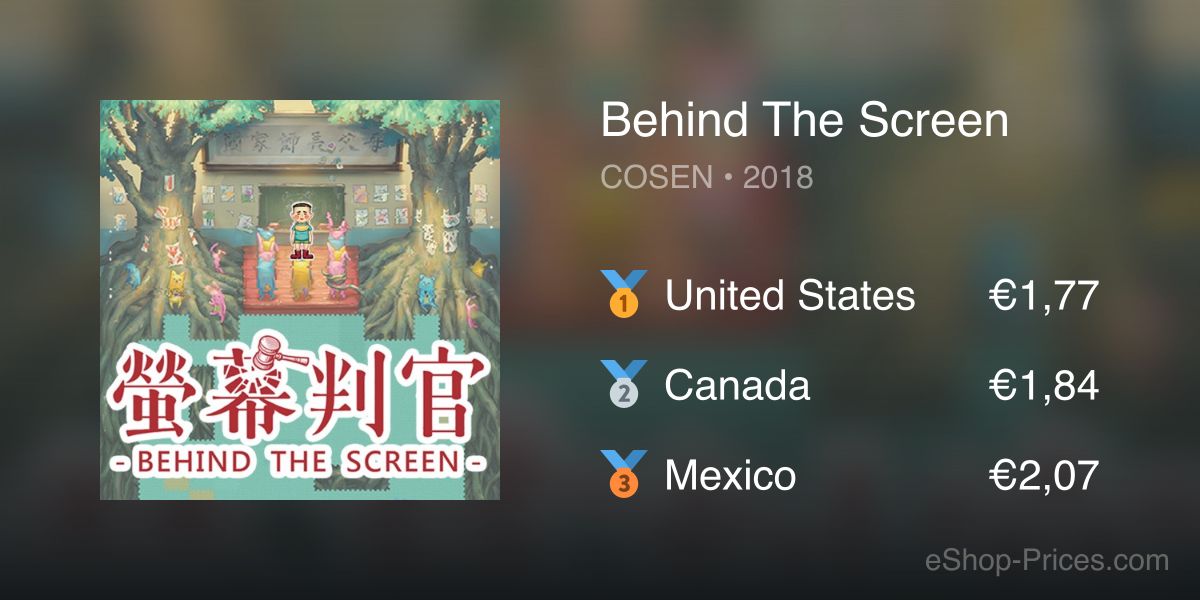 Eshop Screen Behind The Screen | Cheapest eShop Price