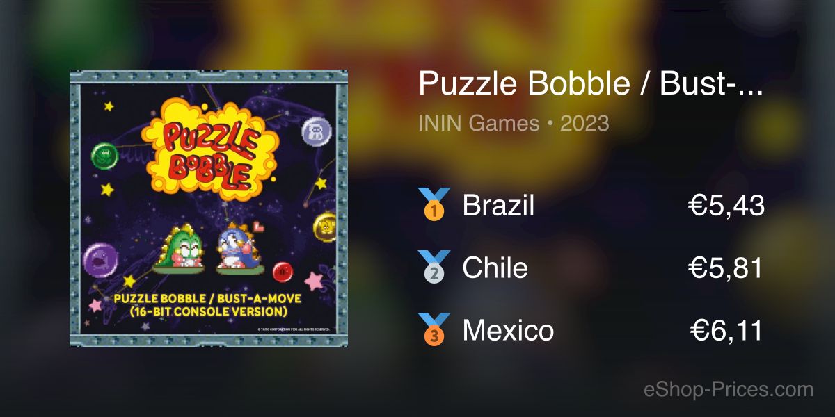 Puzzle Bobble / Bust-a-Move (16-Bit Console Version)