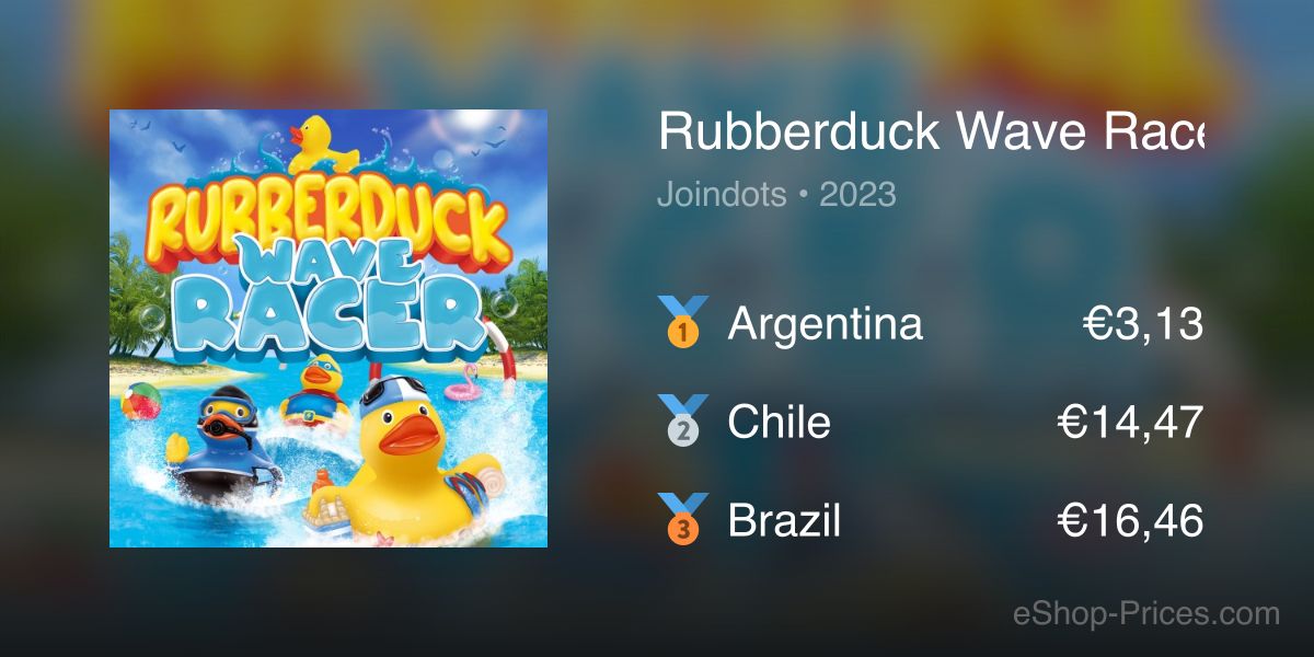 Rubberduck Wave Racer | Cheapest eShop Price