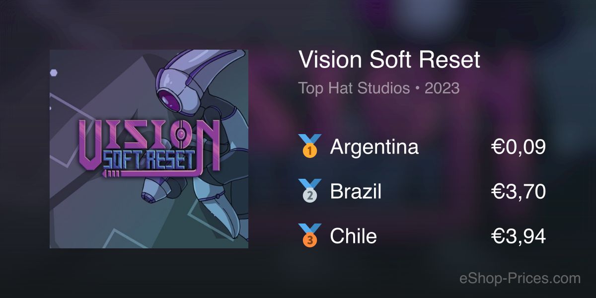 Vision Soft Reset | Cheapest eShop Price