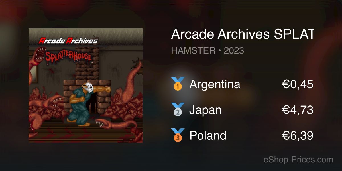 Arcade Archives SPLATTER HOUSE | Cheapest eShop Price