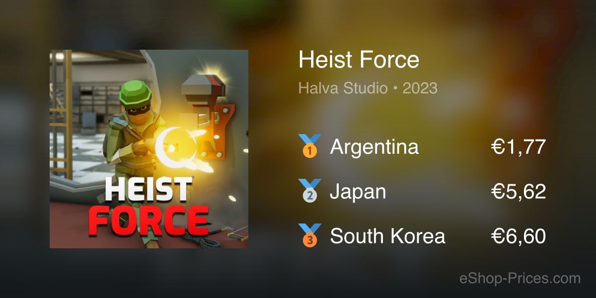 Heist Force | Cheapest eShop Price