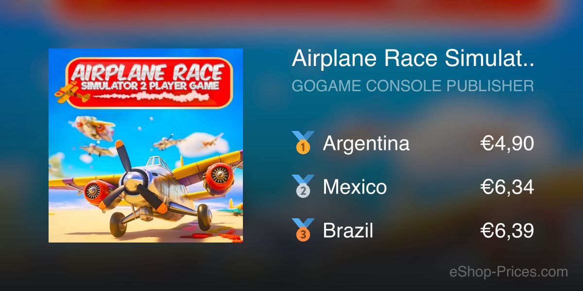 Airplane Race Simulator - 2 Player Game