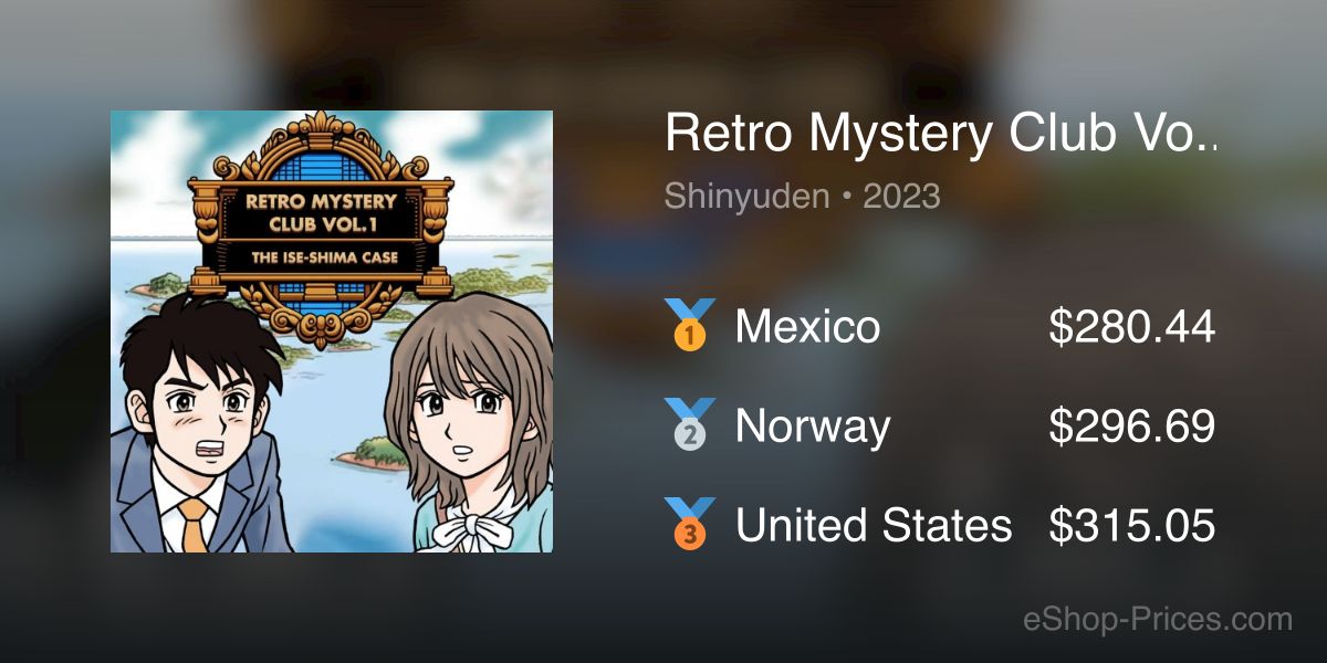 Retro Mystery Club Vol.1: The Ise-Shima Case/Nintendo Switch/eShop