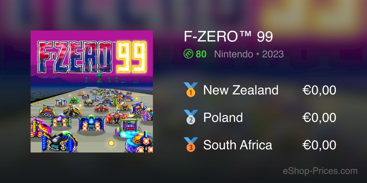 F-ZERO™ 99 para Nintendo Switch - Site Oficial da Nintendo