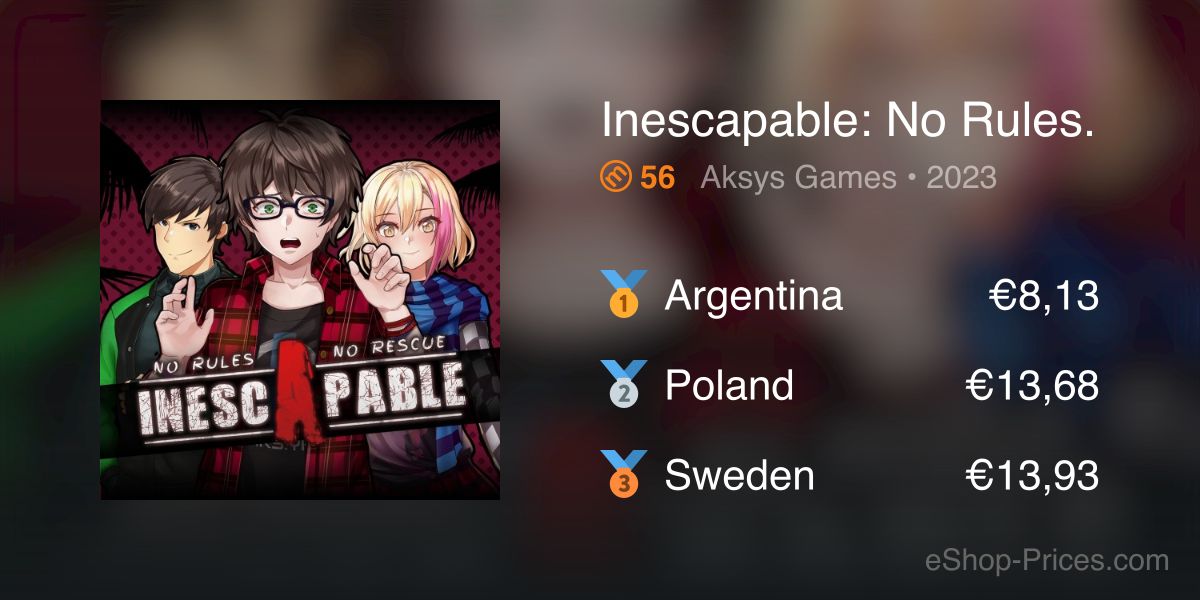 Daan Inescapable Inescapable: No Rules, No Rescue | Cheapest eShop Price