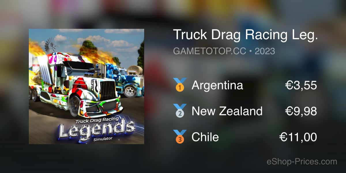 Truck Drag Racing Legends Simulator | Cheapest eShop Price – New Taiwan ...