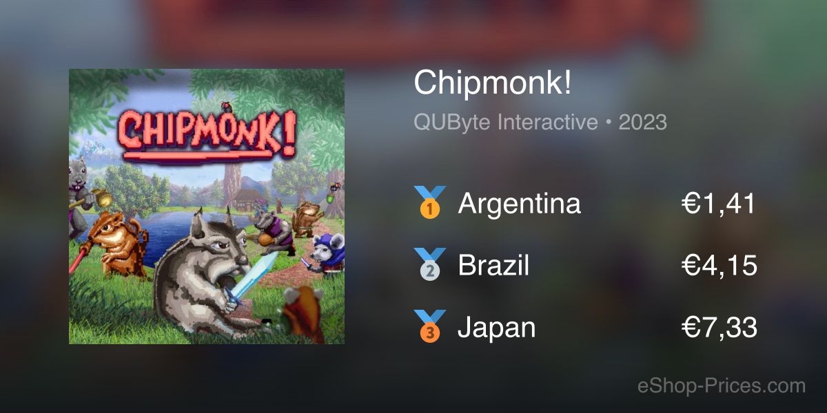 Chipmonk! | Cheapest eShop Price