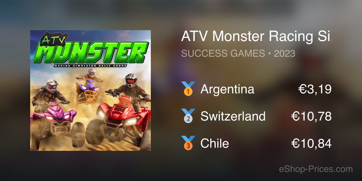 ATV Monster Racing Simulator Rally Cross | Cheapest eShop Price