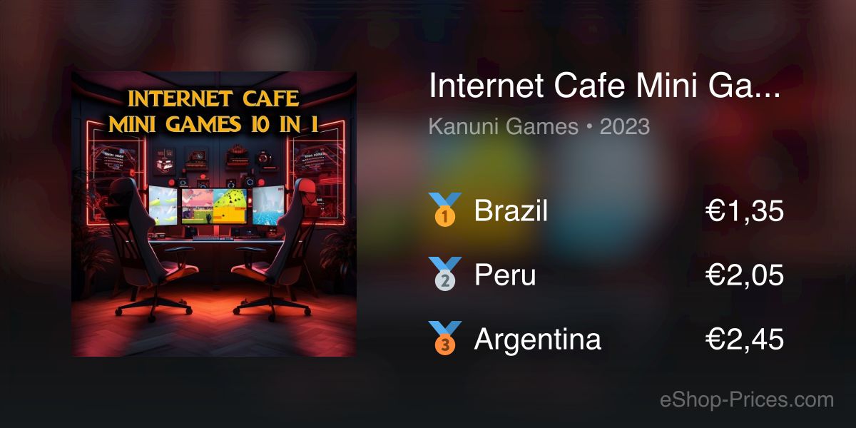 Internet Cafe Mini Games 10 in 1 | Cheapest eShop Price