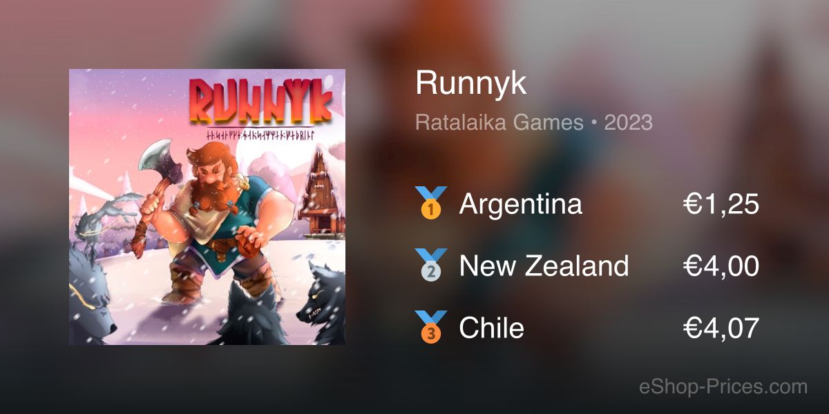 Runnyk | Cheapest eShop Price