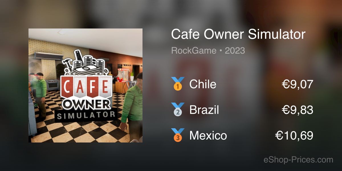 Cafe Owner Simulator | Cheapest eShop Price