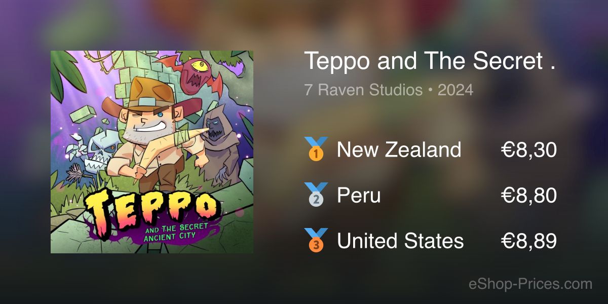Teppo and The Secret Ancient City | Cheapest eShop Price