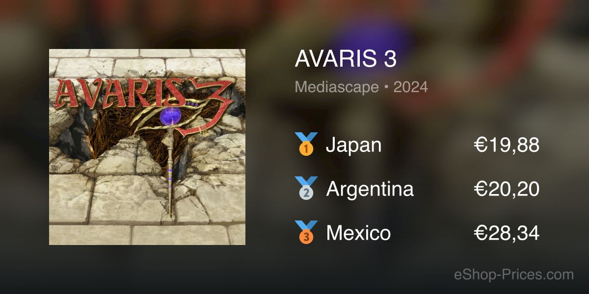 AVARIS 3 | Cheapest eShop Price